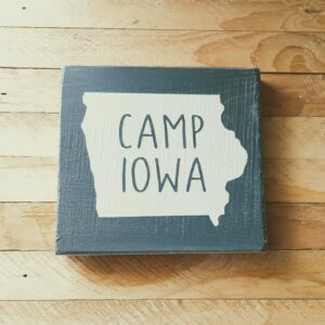 Adventure Iowa Hardwood Signs