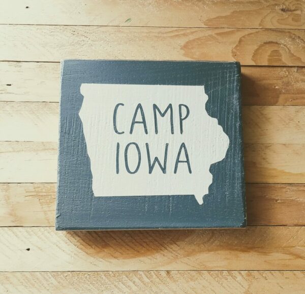 Adventure Iowa Hardwood Signs