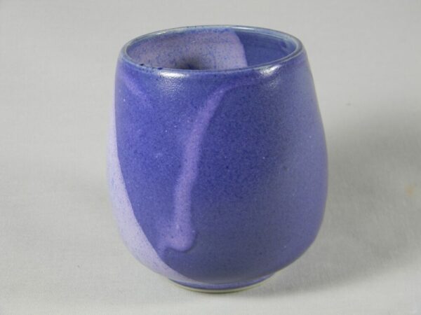Stemless Wine Glass (Purple Stripe)