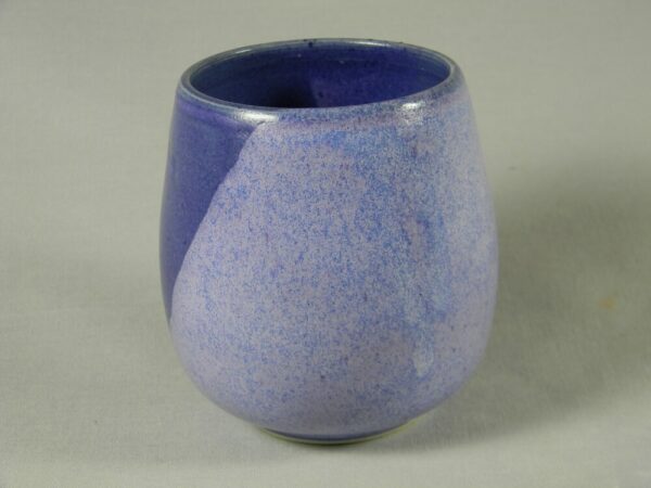 Stemless Wine Glass (Purple Stripe)