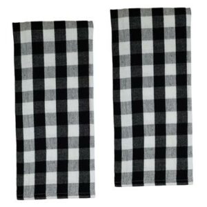 Buffalo Plaid Black & White Towel