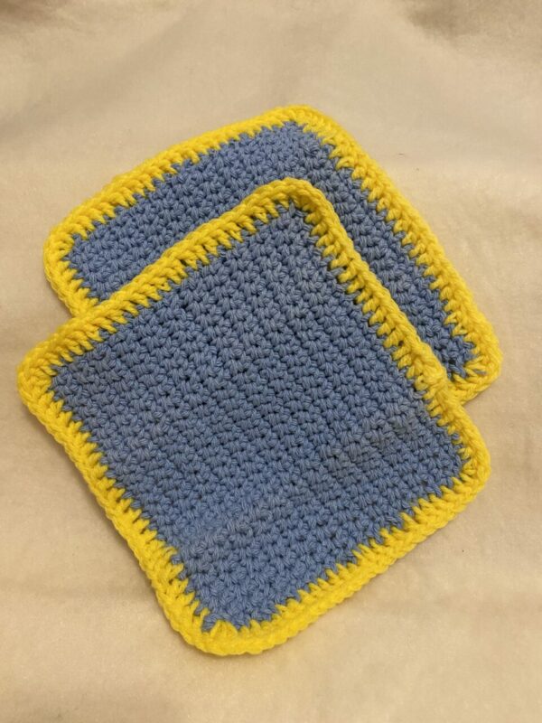 Blue & Yellow Washcloth Set