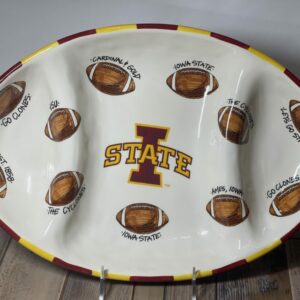 Iowa State Cyclones Football Oval Serving Platter