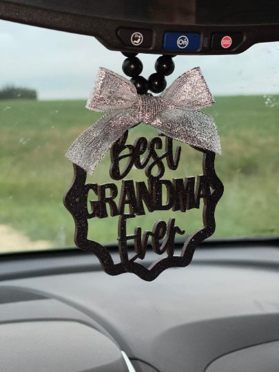 Best Grandma Ever Mirror Charm