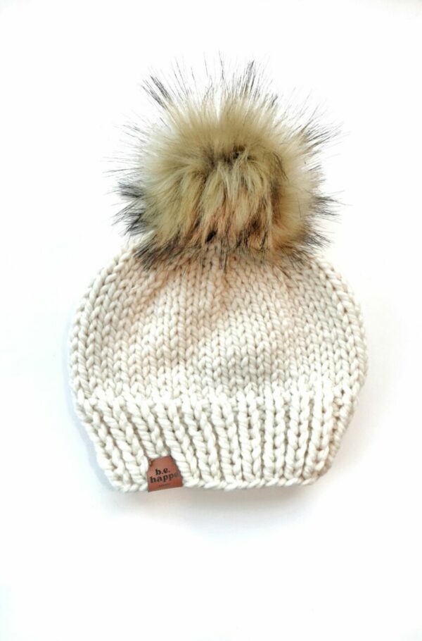 Solid Knit Hat | Off White