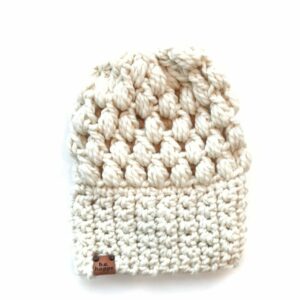 Puff Stitch Slouch Hat | Off White