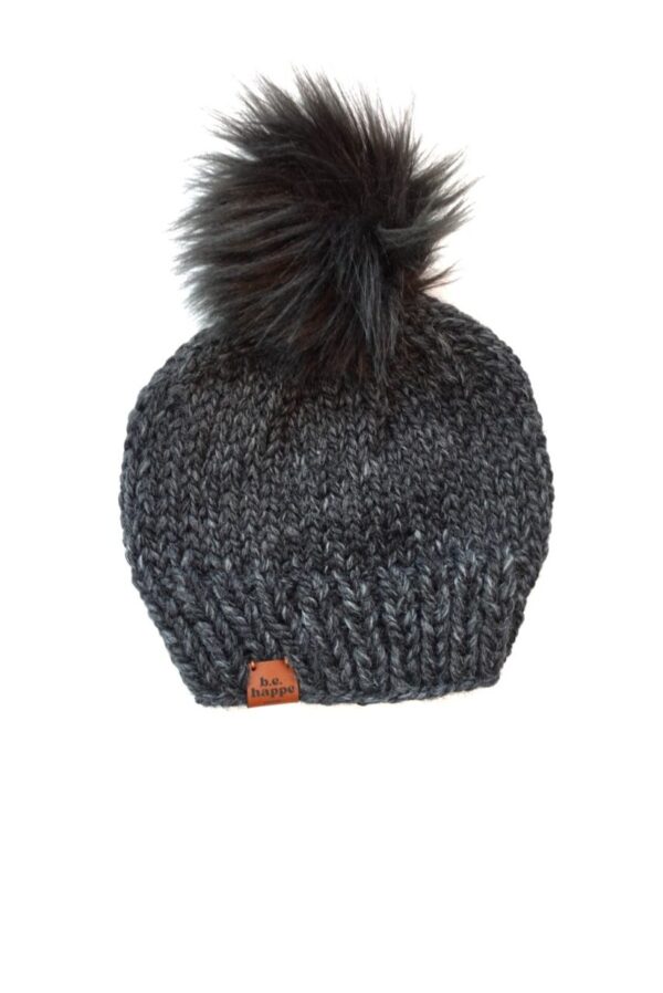 Solid Knit Hat | Charcoal