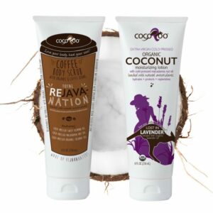 CocoRoo® Total ReJAVAnation Coffee Scrub & Lost in Lavender Coconut Oil Moisturizer