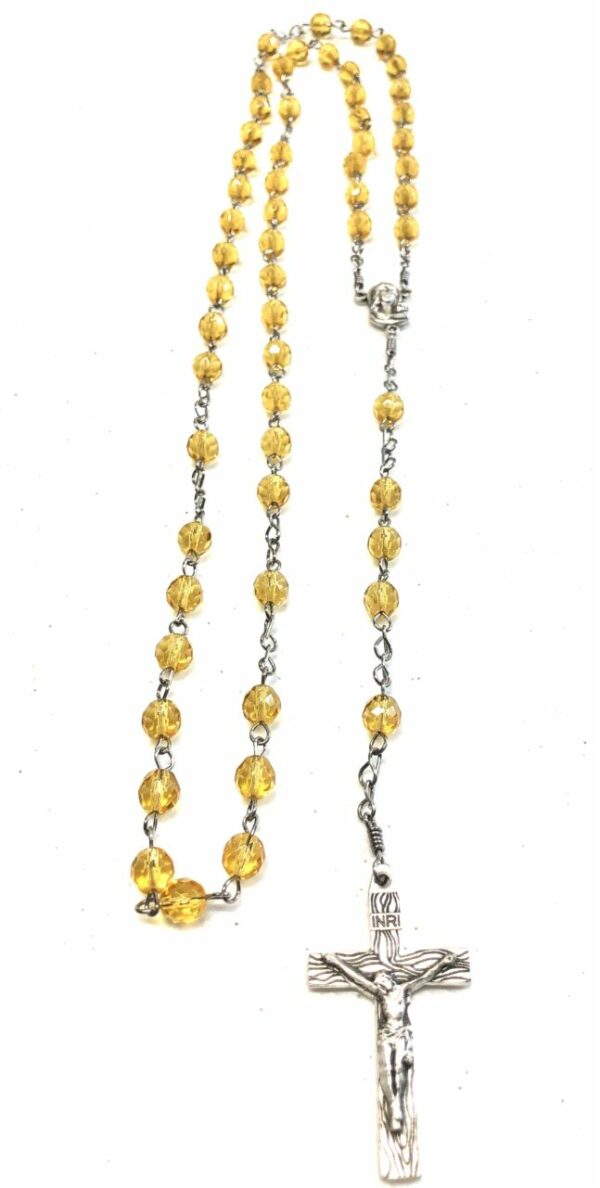 Handmade topaz rosary