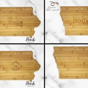 Iowa Personalized Cutting Board