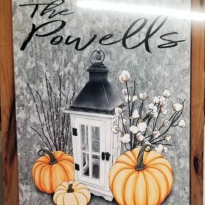 Fall Entryway Personalized Sign