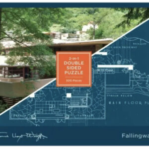 Frank Lloyd Wright Fallingwater 2-in-1 Double Sided Puzzle