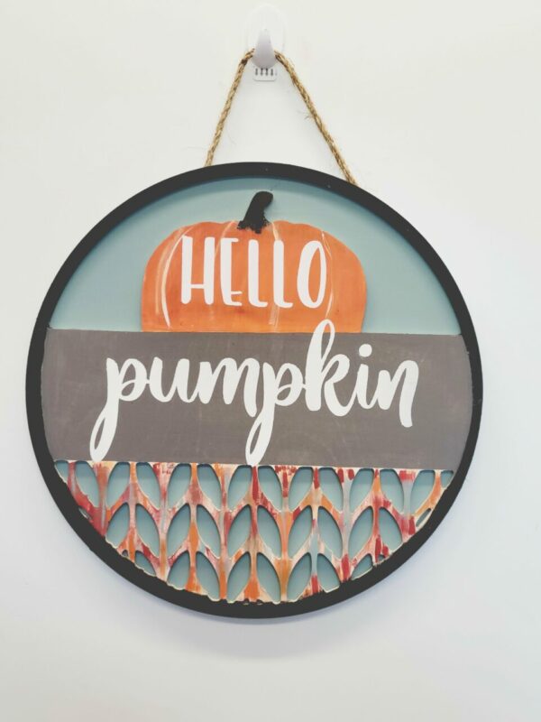 Blank 2 Piece Pumpkin Door Hanger