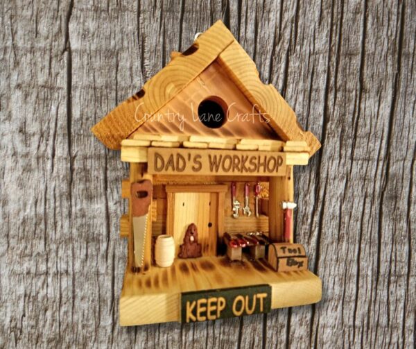Dad’s Workshop Log Cabin Style Birdhouse