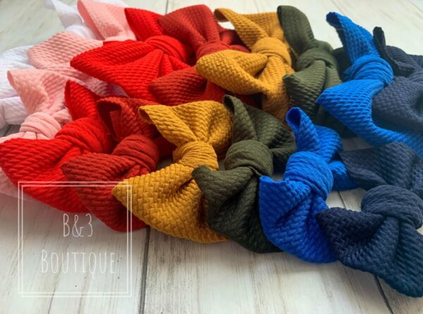 Large Hand Tied Bows-Solid Colors