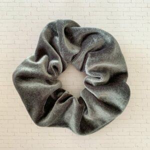 Scrunchies-Grey Velvet
