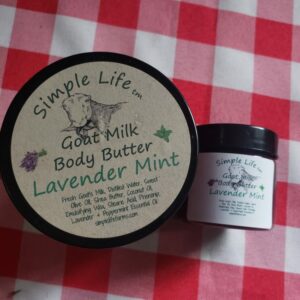 Goat Milk Body Butter, Lavender Mint