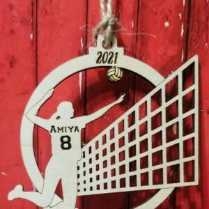 Personalized Volleyball Ornament
