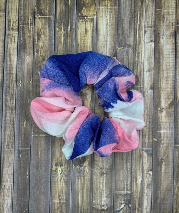 Scrunchies- Pink/Blue Tie-Dye