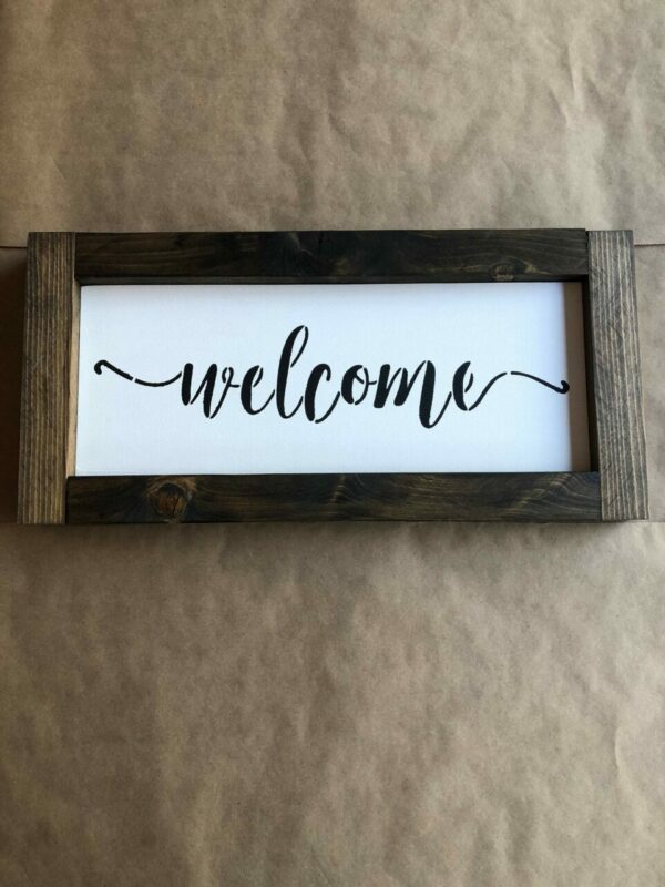 Welcome Framed Sign