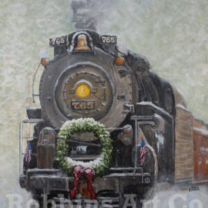 The Christmas Train Painting by Chris Robbins