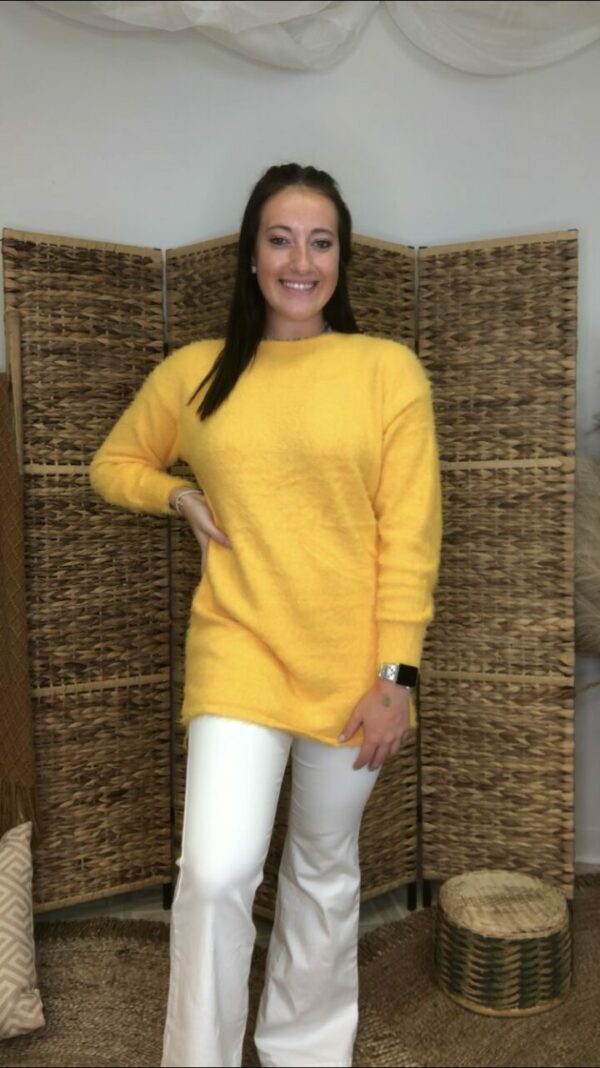 Fuzzy Yellow Sweater
