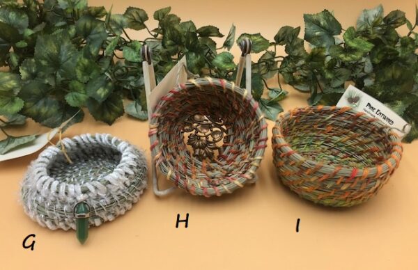 Pine Needle Baskets by Julianne Assortment Three