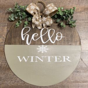 Hello Winter Door Hanger