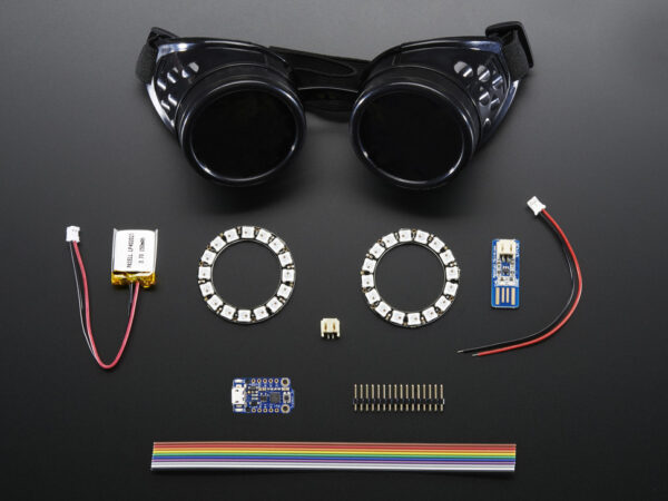 Trinket M0 Powered NeoPixel Goggle Kit Pack
