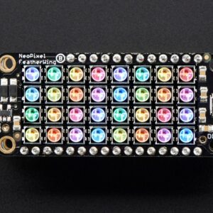 NeoPixel FeatherWing – 4×8 RGB LED Add-on For All Feather Boards