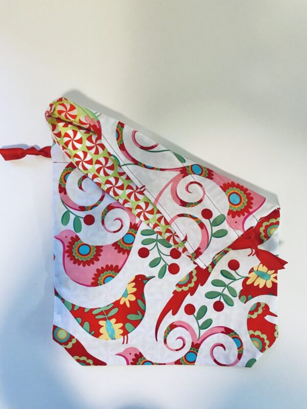 Fabric Gift Bags – Designer Winter Birds