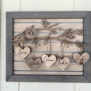 Shop Iowa Personalized Family Ties Wooden Sign Personalized Family Ties Wooden Sign