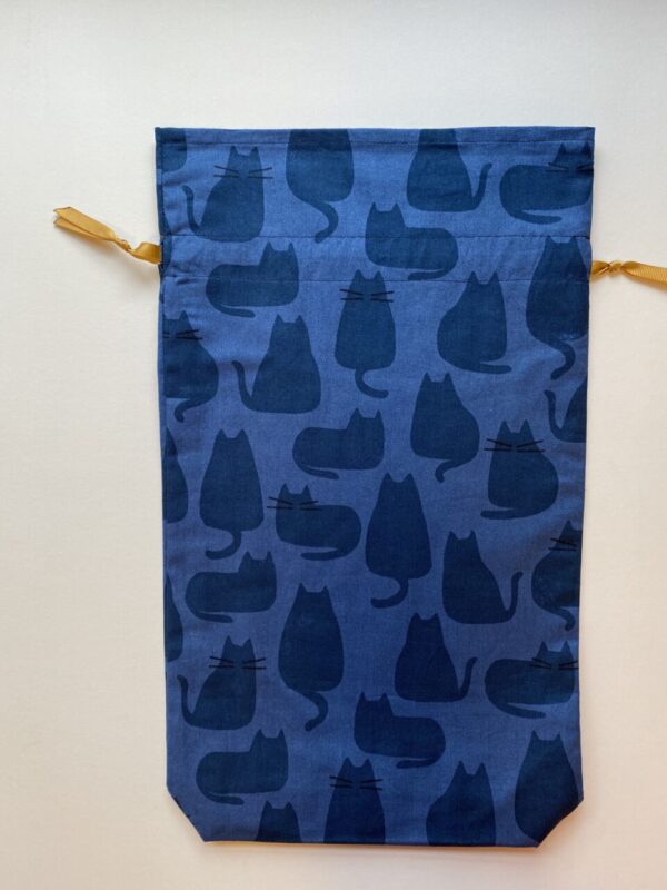 Fabric Gift Bags – Blue Cat