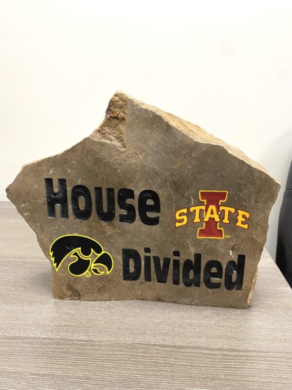 House Divided Engraved Rock