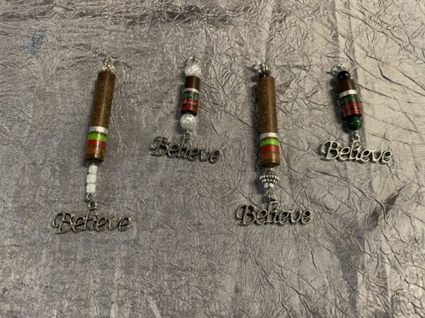 Handmade Vintage Electronic Resistor Necklace Charms – Believe