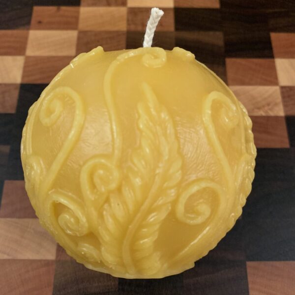 Beeswax Candle – Rustic Fern Ball