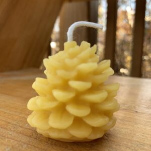 Beeswax Candle – Pine Cone Votives {four}