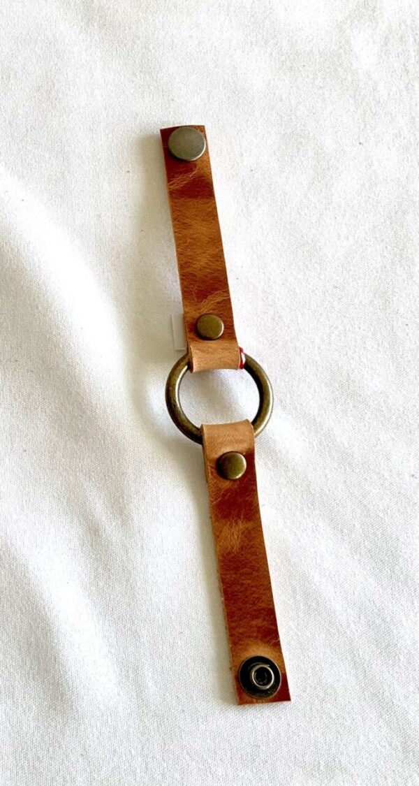 Leather Ring Bracelet