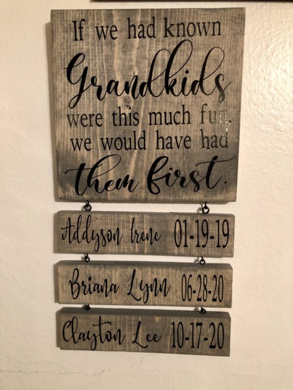 Personalized Grandparent Sign