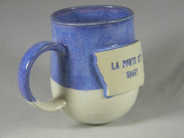 La Porte City Mug (Lavender & White)