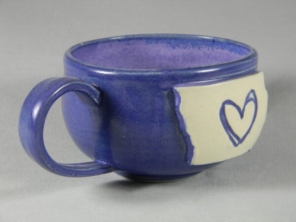 I Love Iowa Soup Mug (purple)