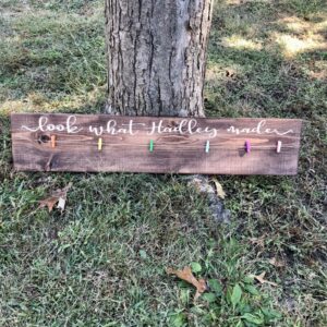 Personalized Artwork Display Sign