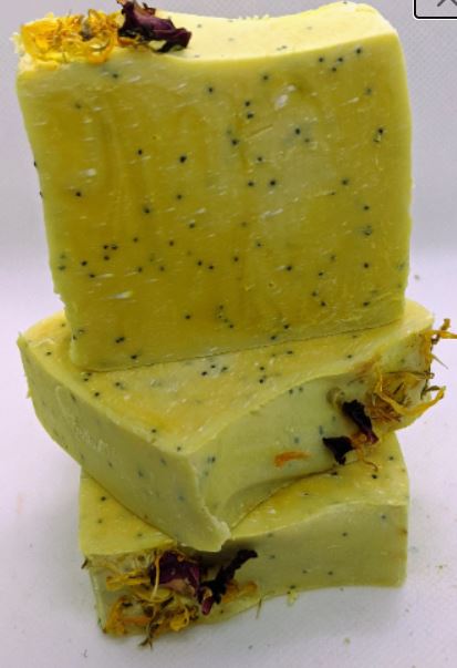 Lemon Poppyseed Vegan Soap