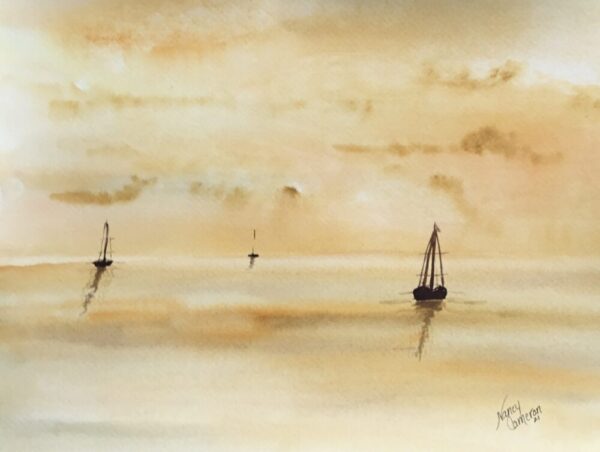 I Saw Three Ships Painting