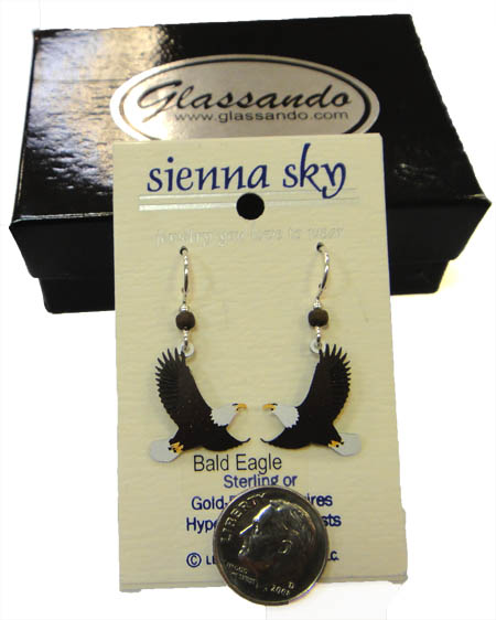 Bald Eagle Earrings by Sienna Sky for Left Hand Studios