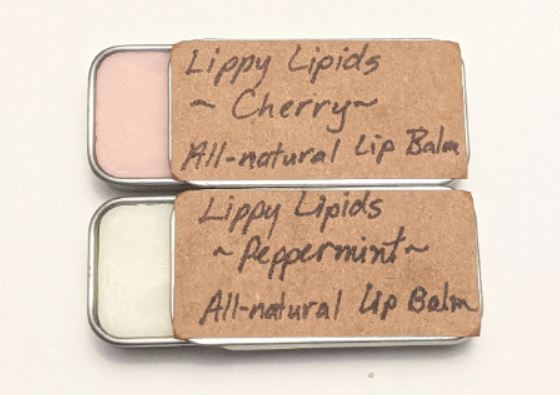 All Natural Lip Balms in Tin Container (Peppermint; Cherry)