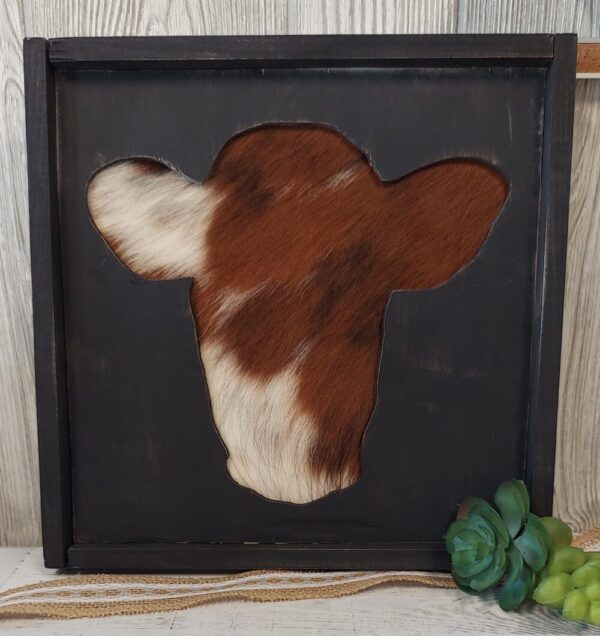 Red Cow Cutout Wall Hanging