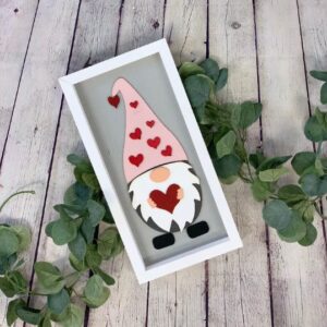 Valentine’s Day Gnome 3D Farmhouse Sign