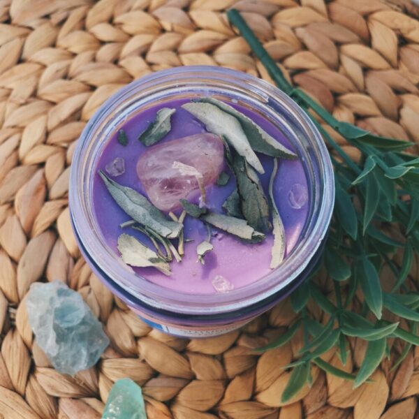 Chthonic Candles Lavender Sage 8oz