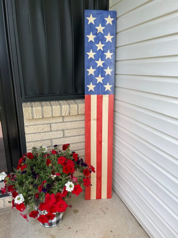 American Flag Porch Sign